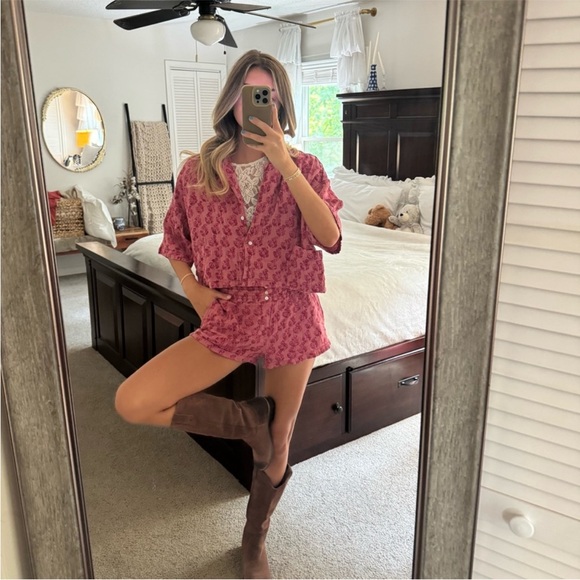 Zara Tops - Zara Pink Button Down Shirt
